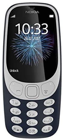 Nokia 3310 - Téléphone portable débloqué GSM (Ecran 2,4 pouces, ROM 32Go, Double SIM Appareil photo 2MP) Bleu Nuit