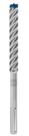 Bosch Professional 1x Expert SDS max-8X Hammerbohrer (für Stahlbeton, Ø 25,00x320 mm, Zubehör Bohrhammer) | für Weichgestein, Harter Stein, Ø 25,00 mm, Professional Zubehör Bohrhammer