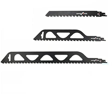 JUIYU Terrasse, Rasen & Garten 240/305/455 mm Säbelsägeblatt for Schneiden von rotem/grauem Ziegelstein und Stein for Sägen mit Hartmetallspitze Teile und Zubehör für Outdoor-Elektrowerkzeuge