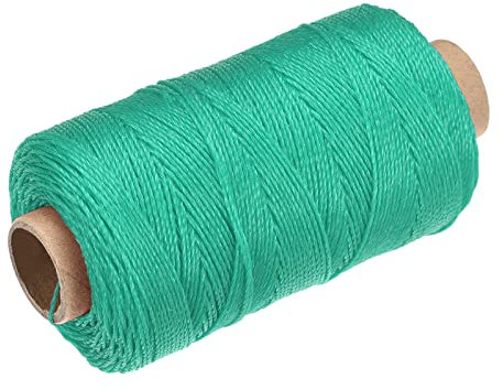 sourcing map Torcida Albañil Línea Nylon Cordel Cuerda Cordón Verde 100M/109 Yardas 1mm Diámetro para Redes, Paisajismo, Hogar Mejora, Bricolaje Proyecto, Artesanía, Albañilería