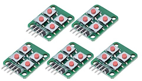5PCS Array Switch Module, 4 Keypad Keyboard Module Array Key Switch Module 2x2 Gaming Keypad Module Für Elektrische Steuerung