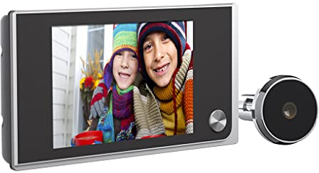susiodeu Spioncino LCD da 170 gradi Visualizzatore fotografico Campanello per porta Telecamere per campanello Telecamere Smart Home Monitor per esterni
