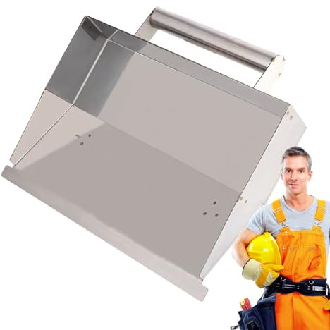 Xistuoz Raschietto per intonaco da parete, spatola per intonaco resistente, spatola per intonaco in metallo, raschietto da parete per calcestruzzo, intonaco, fango