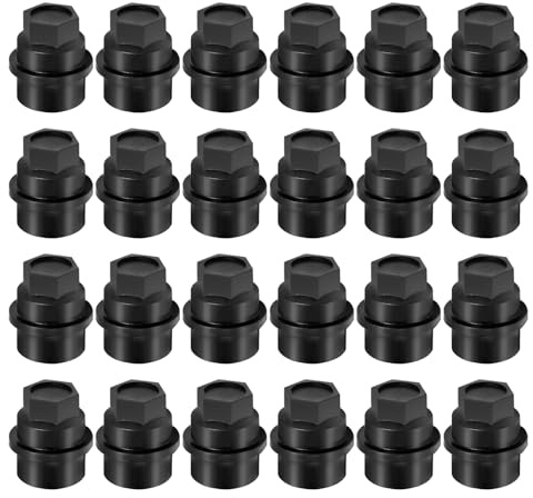 EATAKWARD 24 PCS 15646250 Wheel Lug Nut Cap Covers 611607 Replacement for Chevy Cadillac Gmc 1500 2500 Truck Thread M27-2.0