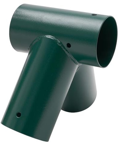 Schaukelverbinder 100° Verbindungsstück Ø100 mm aus pulverbeschichtetem Stahlblech für Gartenschaukel stabile Dreieck-A-Form mit Montageöffnungen Ø 10 mm (Grün, 100°)