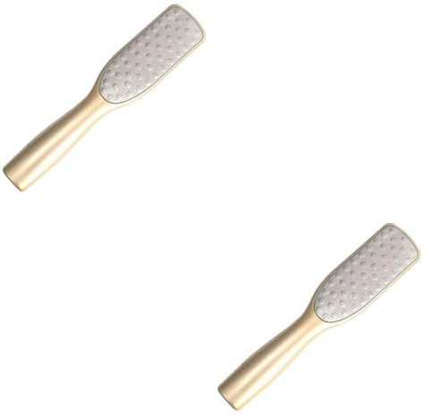 Healeved 2stücke Stainless Steel Fußfeile Für Pediküre Doppelseitiger Hornhautentferner Sicher Entfernung Von Abgestorbener Haut Ergonomischer Griff Langlebig Für Gepflegte Füße