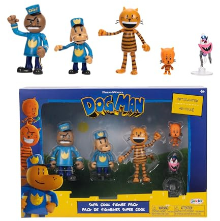 Dog Man Supa Cool Figure Pack
