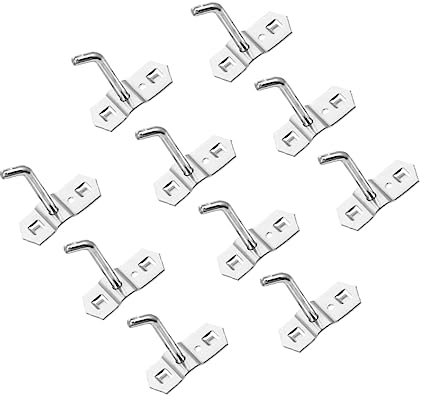 SOLUSTRE 10pcs Pegboard Hooks Iron Storage Hooks for Garage Wall Display Useful Hangers for Hanging Tools