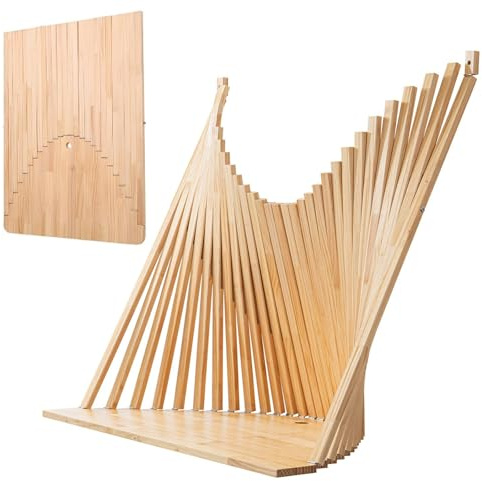 PQPQLI Tavolo da parete pieghevole in legno, salvaspazio e multifunzione