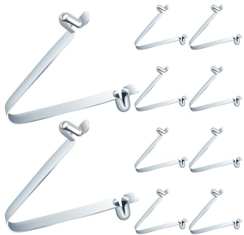 MorningRo 10 Pcs Scaffolding Pins Scaffold Spring Retainers Coupling Locking Pins Galvanized Steel Scaffolding Pin Parts Locking Equipment Accessories