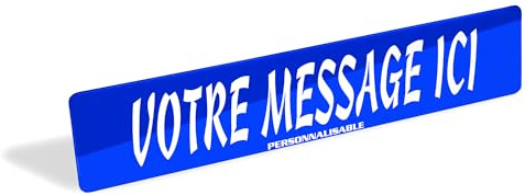 Cache Plaque Voiture Personnalisée - Message personnalisée Voiture, Plaque Immatriculation personnalisée, plaque prénom camion, Décorative 52x11 cm