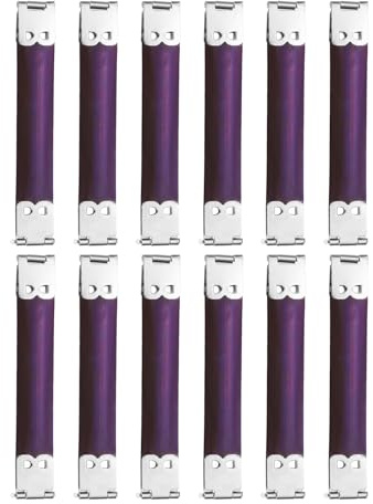 QUARKZMAN 12Pcs Marco Flexible Interno de Metal, 9cm/3.5 Marco de Monedero con Cierre de Beso, Bisagras para Bolso, Clip para Cartera, Manualidad, Fabricación de Monederos, Plateado