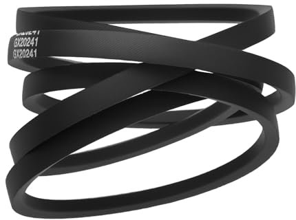 Briny River Antriebsriemen für Rasenmäher, M144044, kompatibel mit John Deere Riemen M144044, passend für LT150, LT160, LT180, LT170, Schwarz, 1 Stück