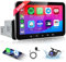 2GB 32GB 1 Din Android Autoradio con Schermo Wireless Carplay Android Auto, 7 Pollici Touch Screen Stereo Auto 1 Din con Bluetooth, WiFi Navigatore GPS, Mirror Link, FM Radio + Telecamera Posteriore