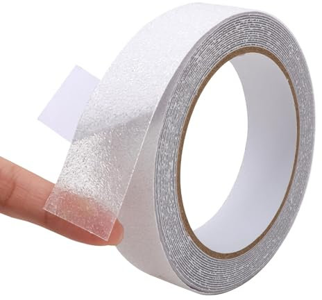 Nastro antiscivolo, ultra sottile, forte adesivo, antiscivolo, impermeabile, resistente al calore, resistente all'usura, per vasca da bagno e doccia, per camminare in modo sicuro, nastro autoadesivo