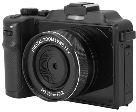 Bewinner Caméra Numérique, Appareil Photo à Double écran 5K 80MP avec WiFi Numérique 18x, Caméra de Voyage Compact pour Les Adolescents Débutants Créateurs de Contenu Adultes (Black)