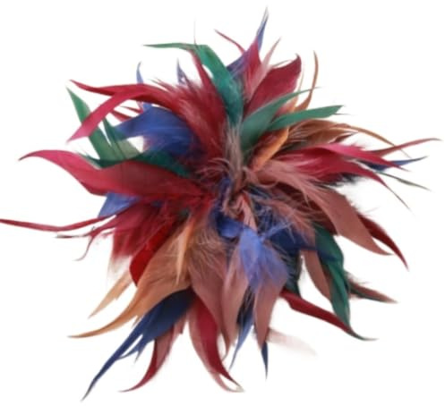 Broche de plumas grande de 22 cm for mujer, de lujo, colorido, for solapa, for fiestas, bodas, ropa, accesorios de joyería.
