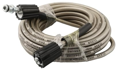 Tubo flessibile per idropulitrice ad alta pressione, lunghezza 10 m, con connessioni femmina M22 x 1 5 mm, per lavaggio auto