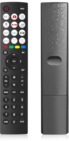 Replacement Hisense TV Remote Control for Hisense VIDAA 4K UHD FHD QLED LED LCD HDTV Smart TV Remote Replacement with 12 Shortcut Buttons, No Setup Required