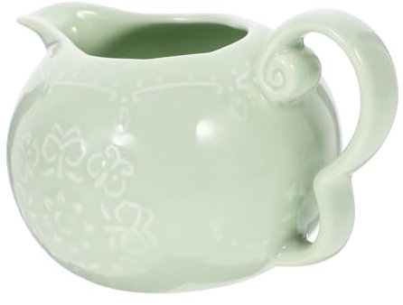 DECHOUS Keramik-sahnekännchen Kleines Milchkännchen Für Küche Milchkännchen Mit Deckel Soßenkännchen Für Restaurants Individuelles Kaffeesahnespender