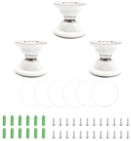 Türfeststeller Wohnwagen, TIANLIN 3 Stück Kieselgel Türstopper Magnetisch, Türstopper Wand Selbstklebend mit Schrauben 2 Installationsmethoden, für Wohnmobil Wohnwagen Schlafzimmer Küche