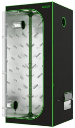 Weedness Dark Box Grow Box per allevamento da interni, 80 x 80 x 200 cm, tenda da allevamento, tenda da coltivazione, tenda per la casa, impermeabile alla luce