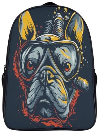 CTAMM Hund Kinderrucksack,große Kapazität,Schultasche,Kindertasche,Teenager Tier Rucksack 16inch