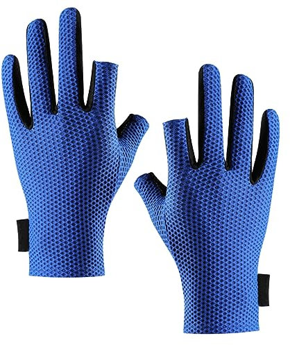 BESPORTBLE Fingerlose Outdoor Anglerhandschuhe Für Herren Und Damen Atmungsaktive rutschfeste Handschuhe Mit UV Schutz Für Radfahren Und Sportaktivitäten
