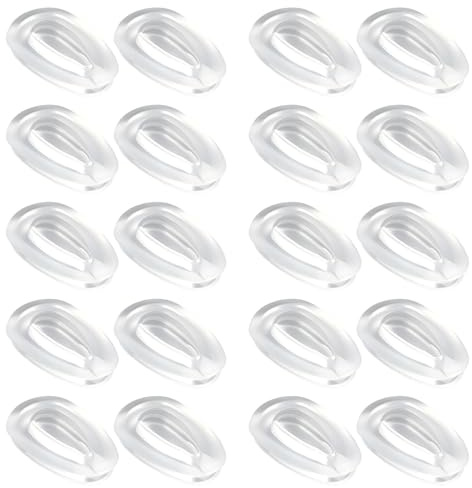LT Easiyl Lot de 10 Paires de Plaquettes Nasales en Silicone pour Lunettes de Soleil Compatible avec Oakley Tincan OO4082 Lunettes