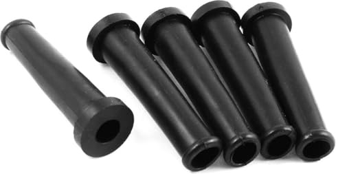 TOP-VIGOR 5Pcs Rubber Strain Relief Cord Boots, 2.8 Cable Protector Sleeves for Power Tools, Flexible Cable End Covers for Drill, Grinder, and Cutting Tools 70mm x 20mm x 9mm