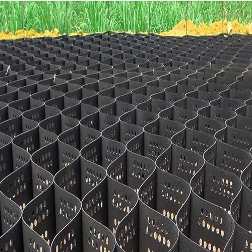 Caillebotis en plastique Stabilisateur de grille de mur de soutènement de jardin, grille de sol, stabilisateur de grille de gravier for allée en pente, allées de stationnement Caillebotis stabilisateu