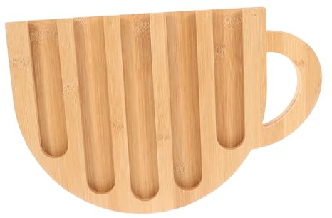Uonlytech Organisateur Capsules Café Bois Forme Tasse Support Rangement Compact pour Dosettes Maison Bureau Restaurant