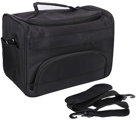 Fyearfly Professionelle Friseur Werkzeugtasche Große Kapazität Hochwertige Materialien Tragbar Beutel für Salonarbeit oder Zuhause Schwarz