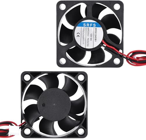 sourcing map 4020 Fan 40mm x 20mm 1-3/5 Inch 24V Small Plastic Cooling Fan 2 Pin for Computer PC Case CPU Heatsink 3D Printer Desktop Cooling Router Server(2 PCS)