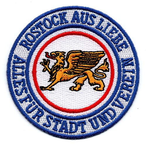 Rostock Abzeichen - Aufnäher Bügelbild Stickbild Iron on Patch