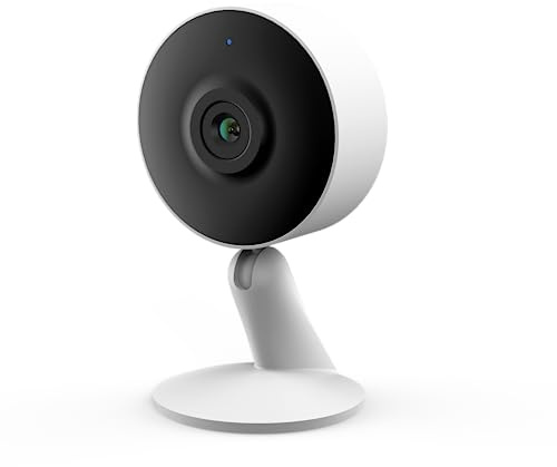 Isiwi Tini Telecamera IP wiFi interno sorveglianza. Rilevazione di movimenti e suoni, Audio bidirezionale, Visione Notturna, Compatibile con Alexa/Google, App per smartphone, 2MP (ISW-BFIT2M)