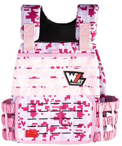 WF Tactical Gewichtsweste - Verstellbare 6.4-27.2 kg für Männer und Frauen, Gewichtsweste für Training, Kraft, Funktionelle Fitness, langlebige Workout-Weste mit abnehmbaren Platten