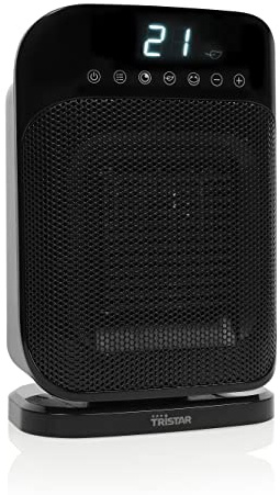 Tristar Keramikheizkörper PTC KA-5074 – 2 Leistungseinstellungen – 3 Modi – 1800 W – Timerfunktion – IP21, Schwarz