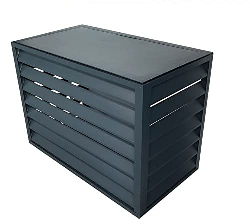 Klimaanlage staubschutz, halterung für ,klimaanlage,klimagerät schutzgitter, klimaanlagen fensterabdeckung, air conditioning wind deflector, Gilt für die Außeneinheit der Klimaanlage ( Color : Grey wi