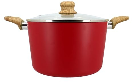 MENASTYL - Faitout 24cm Colorama magenta - En Aluminium - Revêtement antiadhésif en céramique - Tous feux dont induction