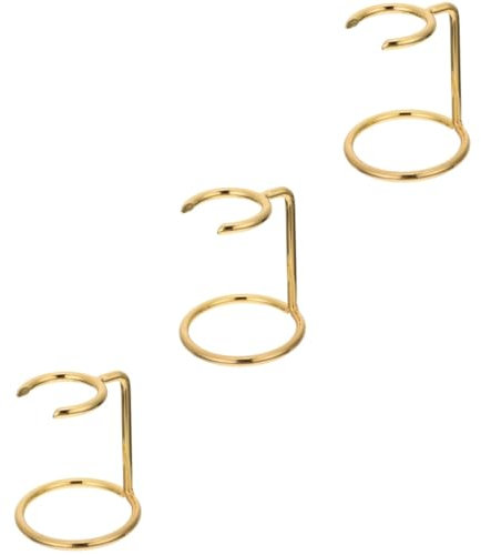FRCOLOR 3stücke Rasierpinsel Und Rasiererhalter Aus Metall Goldfarbener Organizer Für Badezimmer Kompakte Zur Aufbewahrung Von Rasierwerkzeugen Verbessert Die Lufttrocknung Praktischer
