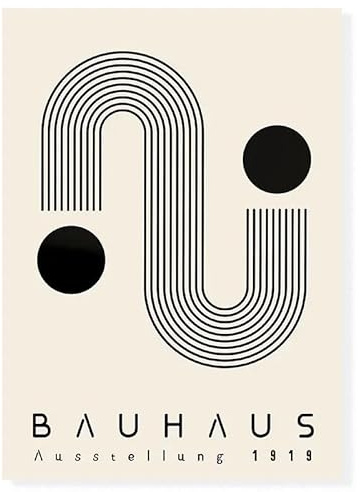 TANYANG Minimalistische Wandkunst, Böhmisches Bauhaus, Abstraktes Hd-Leinwand-Poster, Druck, Heim-, Schlafzimmer- Und Wohnzimmerdekoration, A4 30X40Cm Kein Rahmen
