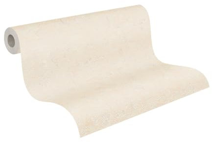 A.S. Création Carta da parati strutturata beige 393874 – Carta da parati in tessuto non tessuto di alta qualità per camera da letto, 10,05 m x 0,53 m, made in Germany