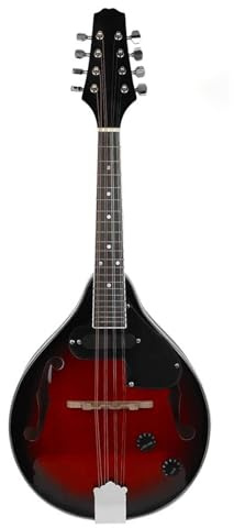 Professionell Mandoline Instrument Professionelle 8-saitige Elektrische Mandoline Im A-Stil Saiteninstrumente Mit Tasche Saitenpick-Zubehör Anfänger(A)