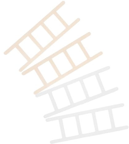 ERINGOGO 4pcs Miniature Wooden Ladder Ornaments Decorative Home Accessories Garden Fairy Ornaments Diy Landscape Decor