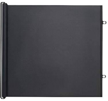Puerta retráctil para Interiores, Puerta Negra para Mascotas, Barrera para Perros, recintos para Gatos al Aire Libre, Extensible, Puertas para Perros para niños y niñas
