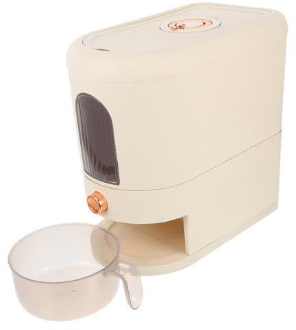 STOBAZA Dispensador De Arroz Hermético Con Medición Visual Contenedor De Almacenamiento De Para Cocina y Despensa Para Alimentos Secos y