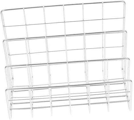 HOMSFOU Schreibtischorganizer Für Akten Bücherregalhalter Zeitschriftenorganizer Postsortierer Aktenhalter Mail Organizer Mit Mehreren Fächern Für Aufbewahrung Und Ordnung