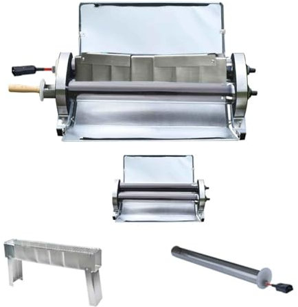 Parrilla portátil, horno exterior de triple uso con energía solar y carbón, cocina de barbacoa sin humo de gran capacidad de 2,6 l, ligera, for 3-5 personas, senderismo, mochileros, fiestas familiares