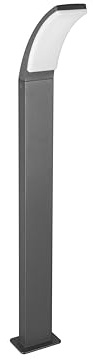 lightling LED Pfosten Bea, Wegeleuchte Außenleuchte aus Druckguss Aluminium, 4000 Kelvin, IP44 Outdoor, Höhe 100 cm, Breite 12 cm, anthrazit